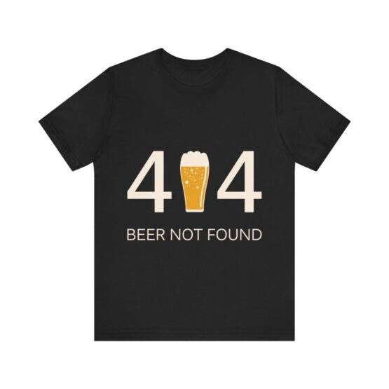 t-shirt 404 beer not found
