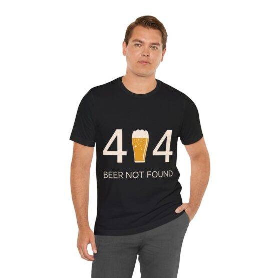 t-shirt 404 beer not found
