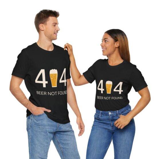 t-shirt 404 beer not found