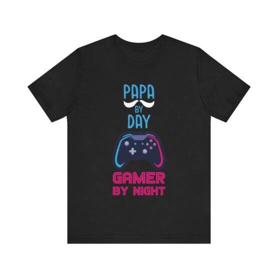 t-shirt Papa by day gamer by night