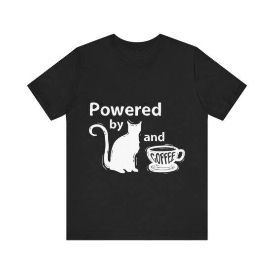 t-shirt powered by cats and coffee (3)