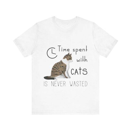 t-shirt time spent with cats is never wasted (6)