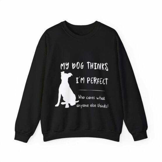 camisola sweat my dog thinks im perfect (2)