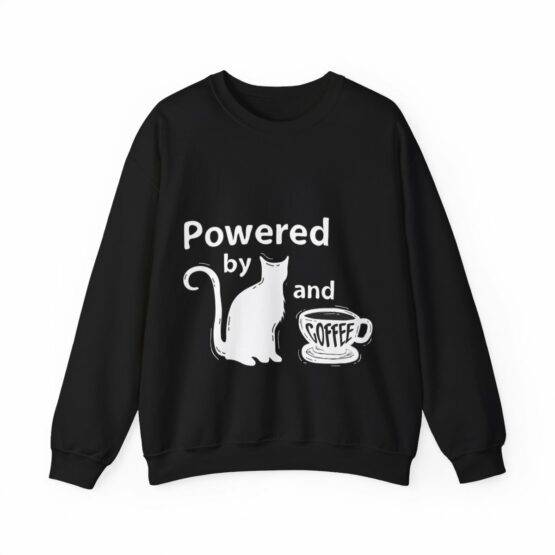 camisola sweat powered by cats coffee