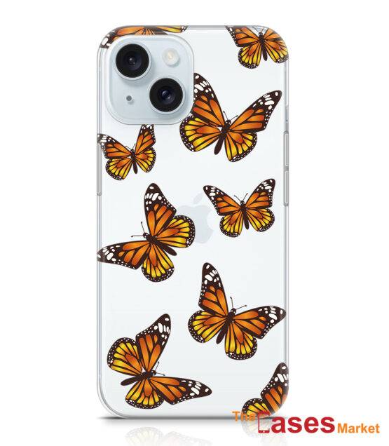 capa silicone iphone borboletas