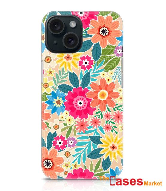 capa silicone iphone flores 12