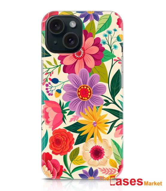 capa silicone iphone flores 13