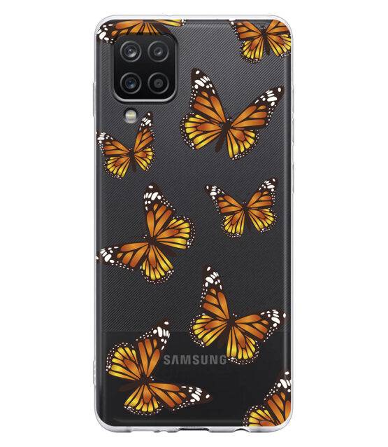 Capa transparente Samsung A12 com Borboletas