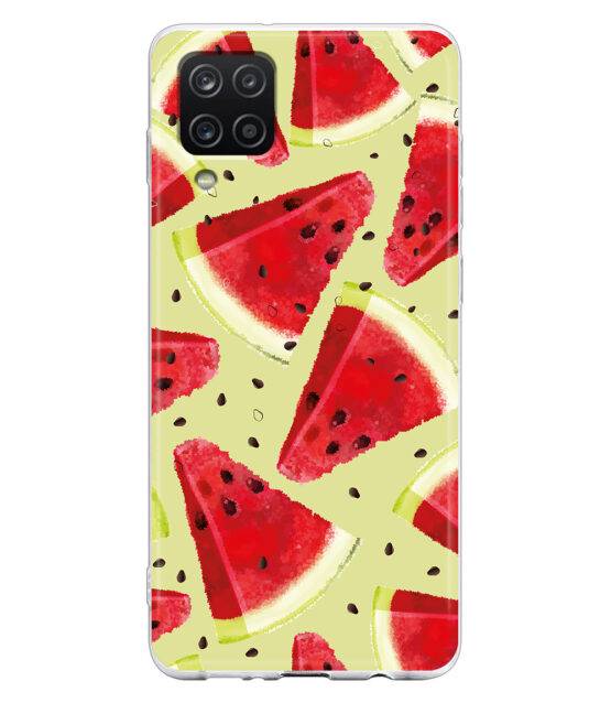 Capa silicone Samsung A12 Melancia