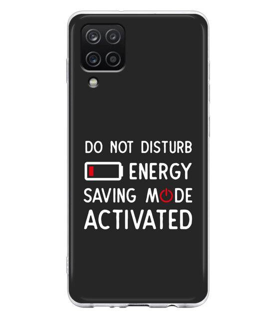 Capa Samsung A12 silicone preto Do Not Disturb