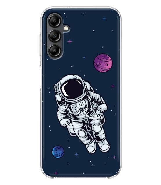 Capa silicone Samsung A14 (4G / 5G) Astronauta no Espaço