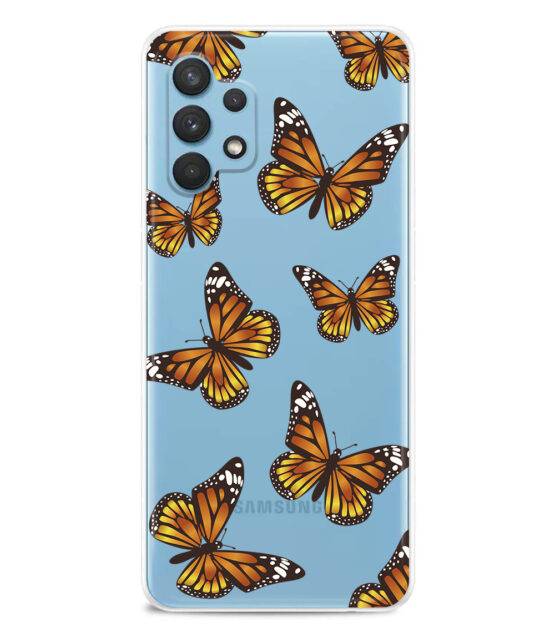 Capa transparente Samsung A32 5G com Borboletas