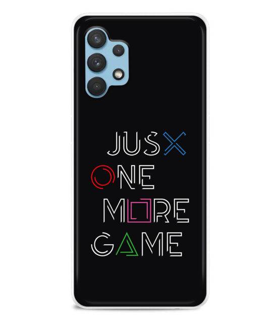 Capa Samsung A32 5G silicone preto Just One More Game
