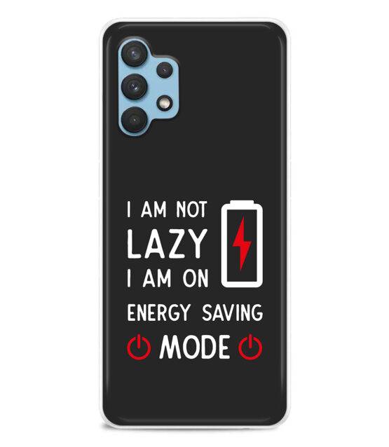 Capa I am not lazy para Samsung A32 5G silicone preto