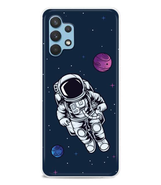 Capa silicone Samsung A32 5G Astronauta no Espaço