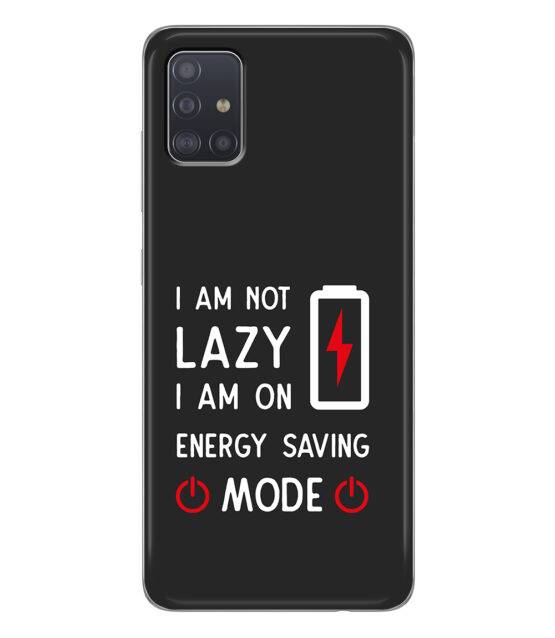 Capa I am not lazy para Samsung A51 5G silicone preto