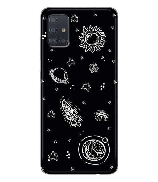 Capa silicone preto Samsung A51 5G Espacial