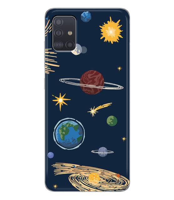 Capa silicone Samsung A51 5G Planetas e estrelas