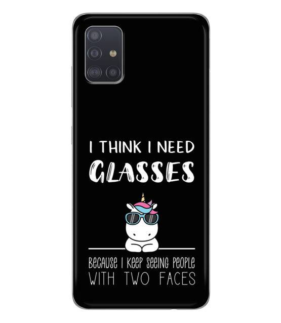 Capa Samsung A51 5G silicone preto com Unicórnio