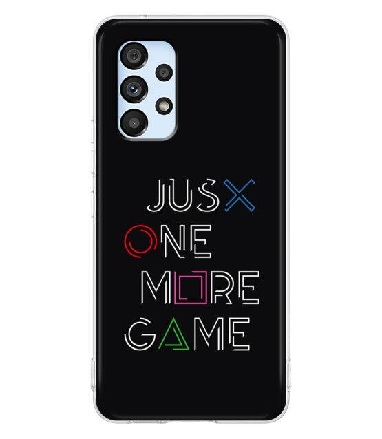 Capa Samsung A53 5G silicone preto Just One More Game