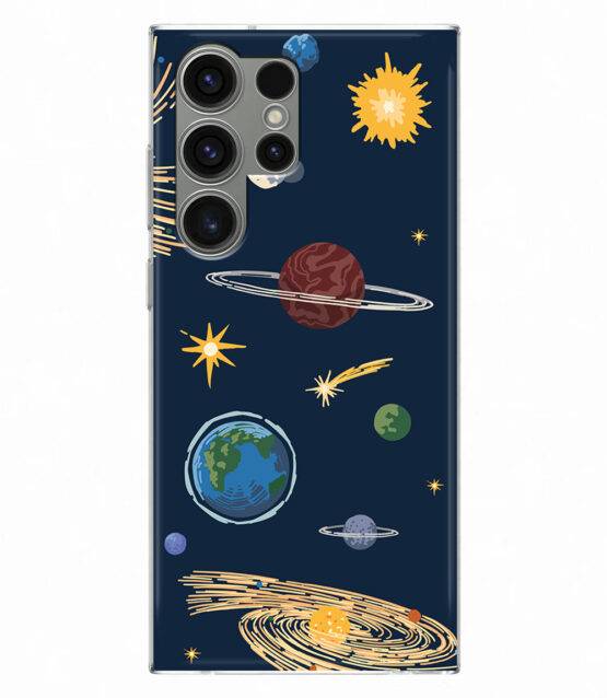 Capa silicone Samsung S24 Ultra Planetas e estrelas