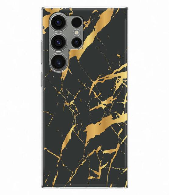Capa Mármore preto para Samsung S24 Ultra