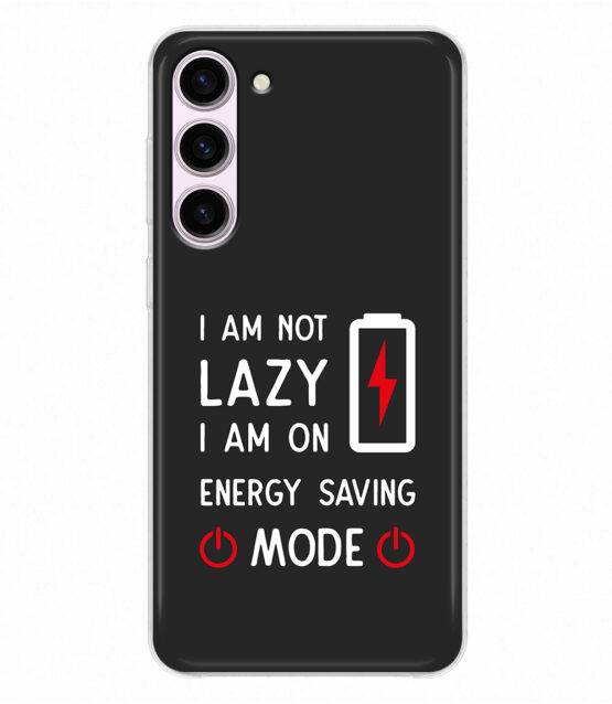 Capa I am not lazy para Samsung S23 silicone preto