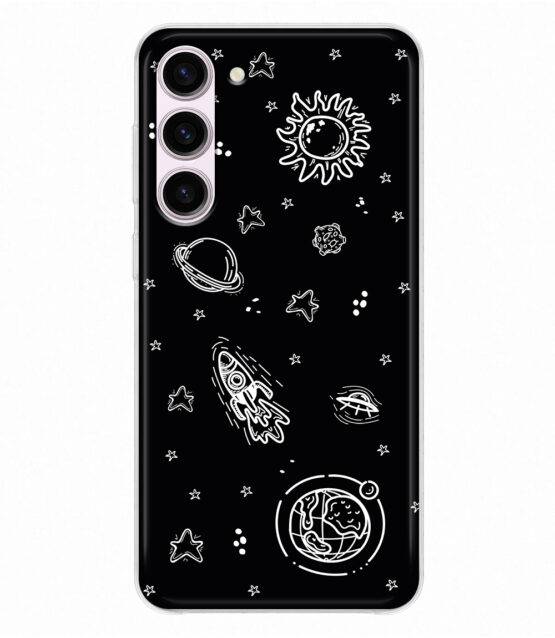 Capa silicone preto Samsung S23 Espacial