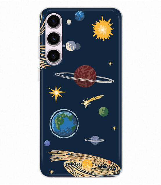 Capa silicone Samsung S23 Planetas e estrelas