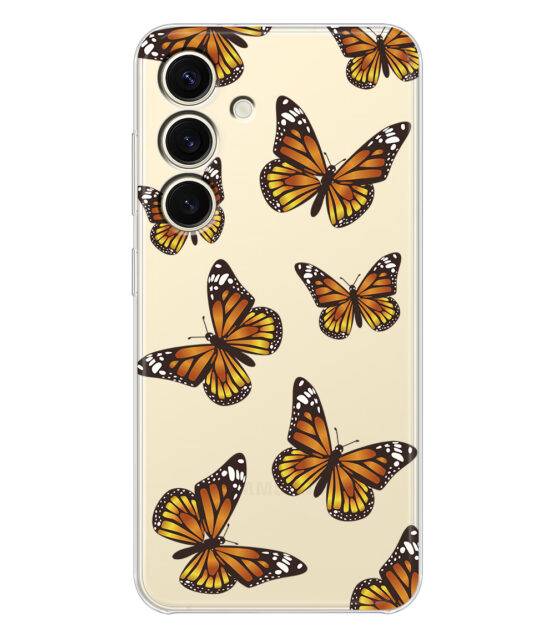 Capa transparente Samsung S24 com Borboletas