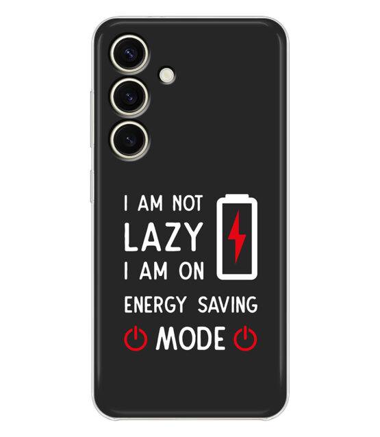 Capa I am not lazy para Samsung S24 silicone preto