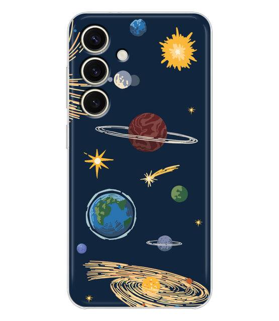 Capa silicone Samsung S24 Planetas e estrelas