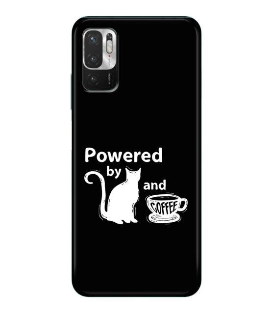 Capa Xiaomi Redmi Note 10 5G / Poco M3 Pro silicone preto Powered by Cats & Coffee