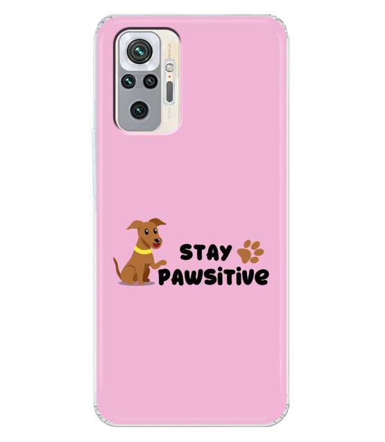 Capa Xiaomi Redmi Note 10 Pro / 10 Pro Max silicone rosa Stay Pawsitive