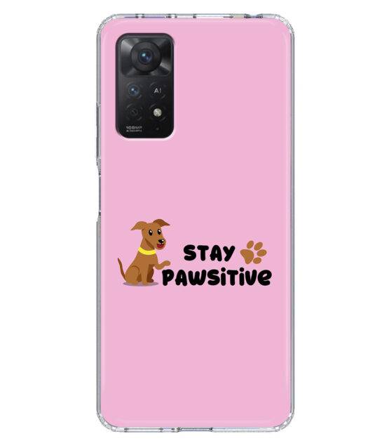 Capa Xiaomi Redmi Note 11 Pro 5G silicone rosa Stay Pawsitive