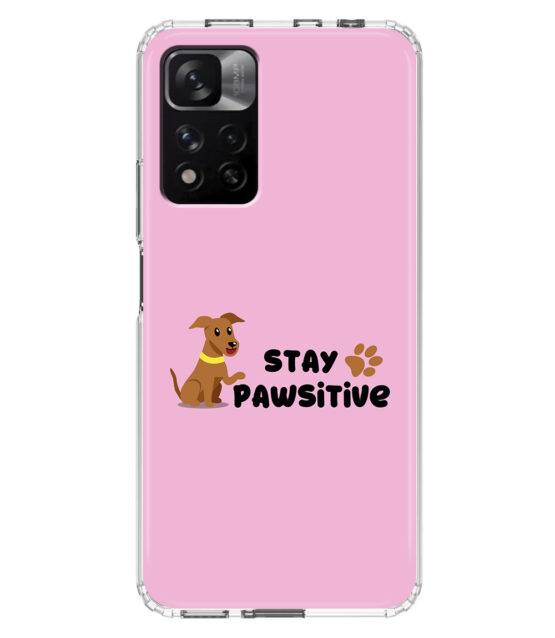 Capa Xiaomi Redmi Note 11T 5G / 11S 5G silicone rosa Stay Pawsitive