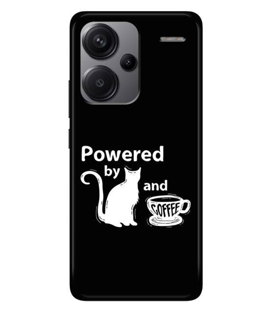 Capa Xiaomi Redmi Note 13 Pro Plus 5G silicone preto Powered by Cats & Coffee