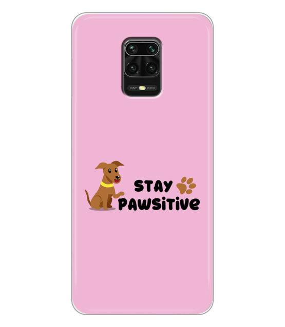 Capa Xiaomi Redmi Note 9 Pro / 9S / 9 Pro Max silicone rosa Stay Pawsitive