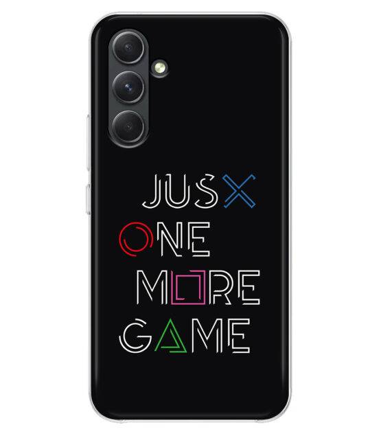 Capa Samsung A54 5G silicone preto Just One More Game