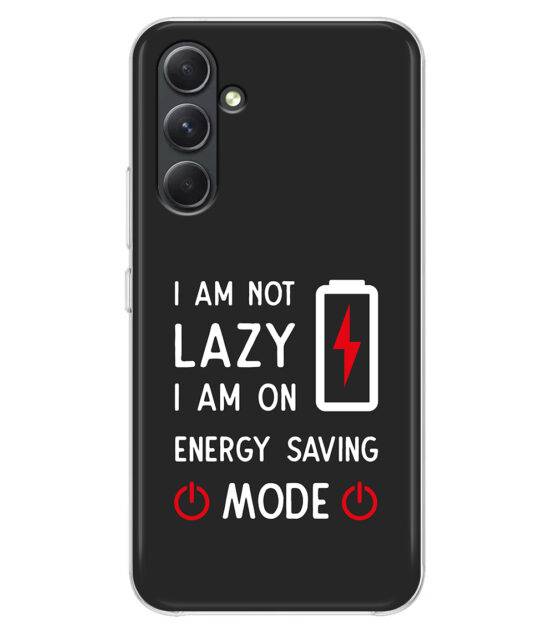 Capa I am not lazy para Samsung A54 5G silicone preto