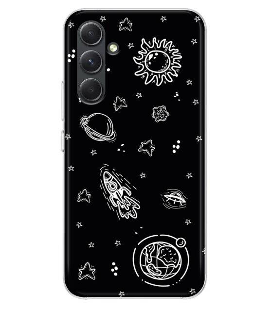 Capa silicone preto Samsung A54 5G Espacial