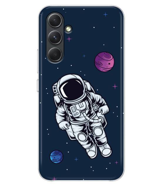 Capa silicone Samsung A54 5G Astronauta no Espaço